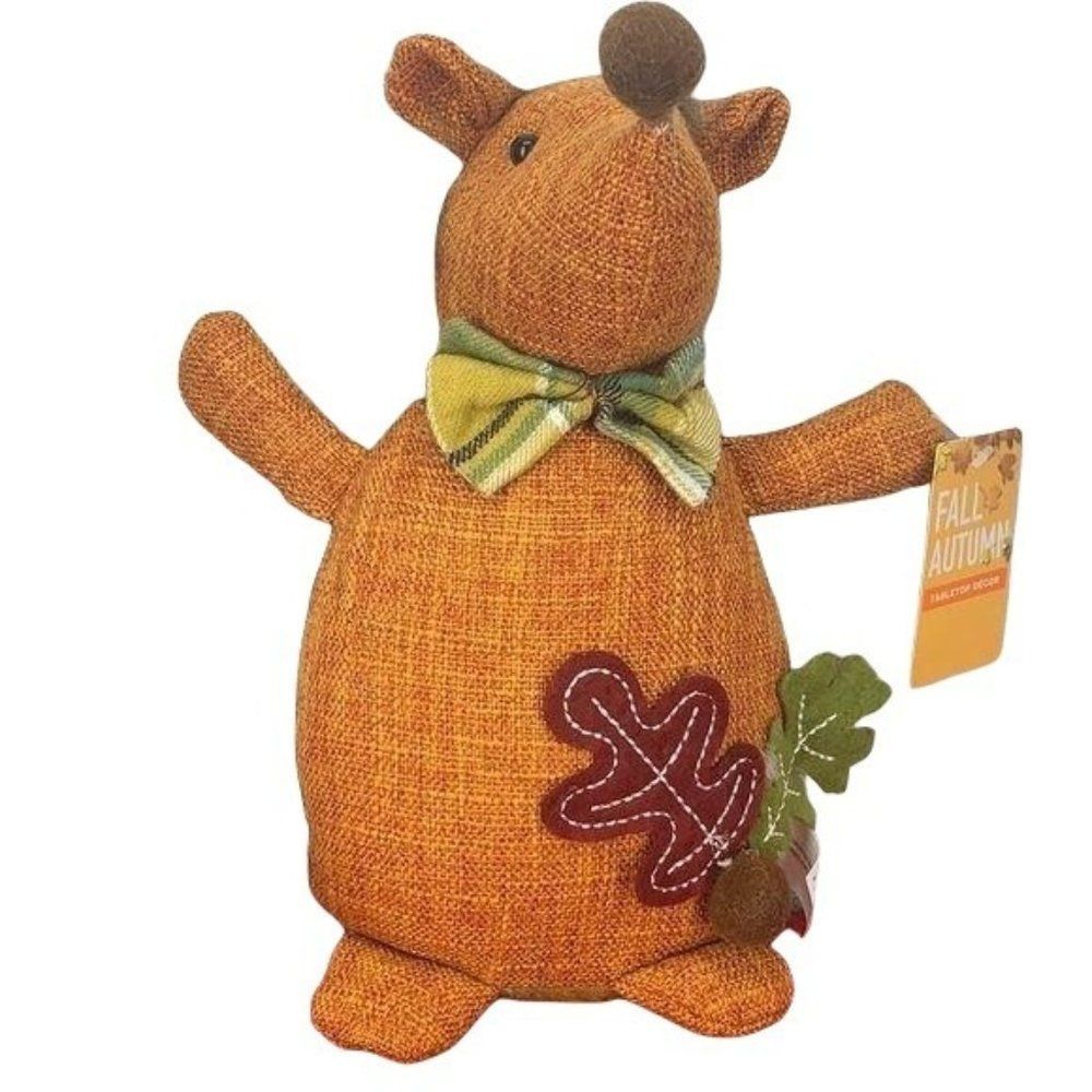 Fall Autumn‎ Hedgehog animal Holiday Furry weighted Tabletop Decor